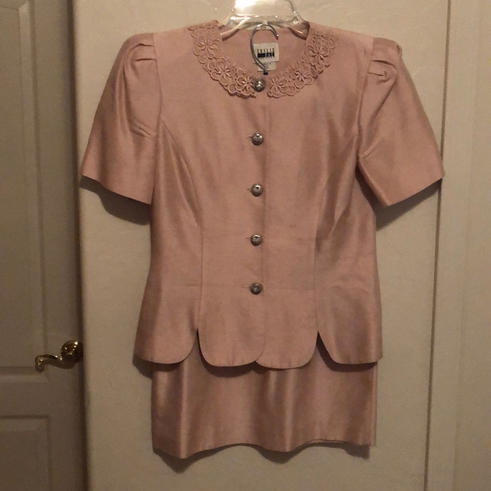 Leslie Fay Pink Suit